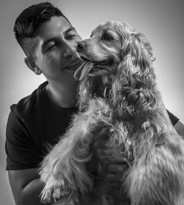 fotografia de mascotas con sus dueños